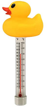 Piscine Flottant,Piscine Canard - Thermomètre à Eau Flottant incassable avec corfine pour étang à