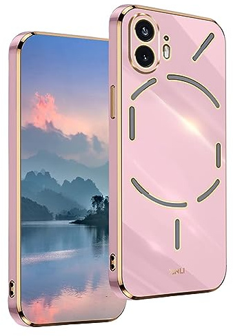 UPLAI Case for Nothing Phone (2), Ultra Thin Shockproof Protection Cover with Electroplating Design, Premium TPU Bumper and Soft Silicone Stylish Durable Cover.(Purple)