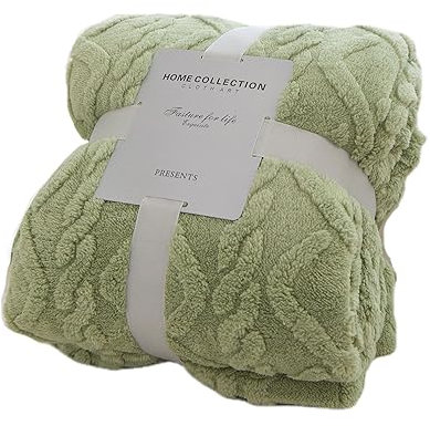 HUIEYE Kuscheldecke Flauschig,Babydecke, Flanell Kleinkind Warme PlüSch Super Weich und Bequeme Kinderwagen Decke Flanelldecke Als Sofadecke Wohndecke BüRodecke Oder Tagesdecke 70 * 100cm (Grün)