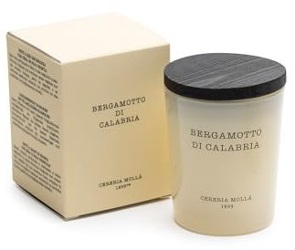 MOLLA 1899 | Mini-Kerze Bergamotto di Kalabria | Duftkerze Mit 1 Docht | 20 Stunden Brenndauer | Natürliche Düfte | Recycelbare Verpackung | Handgefertigt