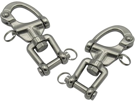 Quick Release Safety Shackles X2 (Large Small Horse Harness Snap Hook Carriage) (Large)