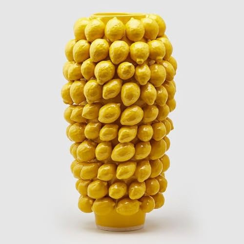 EDG Enzo De Gasperi Vase Chakra Zitronen H 60 cm D 30 cm Farbe Gelb