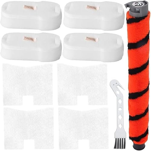 Daaxing Hauptrollbürste und Schaumstofffilter-Ersatz-Set für Shark HZ500 HZ500UK HZ500UKT Staubsauger mit Kabel, 1 Bürste, 8 Filter, 1 Reinigungswerkzeug