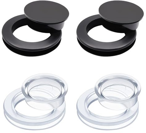 ZQSFPK 4pcs Patio Table Umbrella Hole Rings, Parasol Hole Ring, Umbrella Hole Ring, Umbrella Hole Ring Plug Set for Patio Table Insert Parasol Hole Ring Plug and Cap Set for Garden Deck