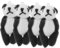 KONTONTY 4 Stück Mini Plüsch Panda Kuscheltiere Plüsch Stofftiere Roter Panda Mini Plüschtiere Spielzeug Für Mini Bär Plüsch Roter Panda Plüschpuppe Plüsch Panda Spielzeug