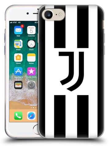 Head Case Designs Offizielle Juventus Football Club Home 2024/25 Trikot Soft Gel Handyhülle Hülle kompatibel mit Apple iPhone 7/8 / SE 2020 & 2022