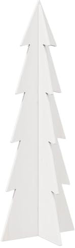 imasay Albero di Natale Decorativo Bianco 112 cm Legno Massello Pino,Albero Natale,Christmas Tree,Alberi di Natale,Alberi Natale