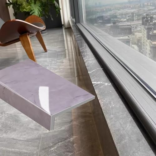 Fensterbank AußEn Graue Fensterbankkante für Fenster-/Treppenumbau, Moderne Strukturierte Fensterbankschutzabdeckung für Schlafzimmer, Verbundfensterbankschutzplatten für Haustiere(80x40cm (31 1/2X15
