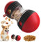 Intelligenzspielzeug für Hunde - Hundespielzeug Intelligenz, Interaktives Hundespielzeug, Futterball für Hunde, Slow Feeder für Hund, Leckerli Ball für Kleine und Mittlere Hund, Rot