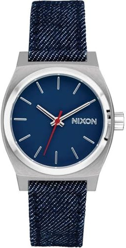 Nixon Time Teller Armbanduhr für Damen in der Farbe Silber mit Armband aus Edelstahl, Wasserdichtigkeit: 10 bar, Gehäusedurchmesser: 31 mm, A1412-5259-00