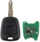 Clé complète avec électronique à Programmer Plip Compatible avec 107 207 307 407 106 206 306 406 405 Patner Xsara Saxo Berlingo Aygo Coque Télécommande