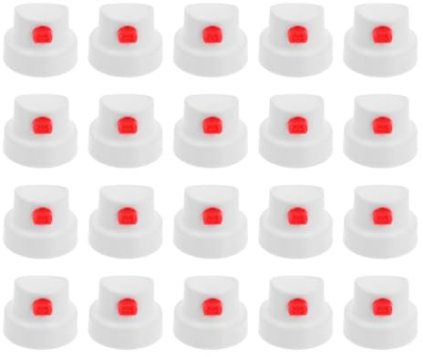Uonlytech 20 Pack Spray can Nozzles Replacement Aerosol can Nozzles Spray can Caps for Graffiti Painting DIY Projects Automotive Repairs Pe Paint Tips