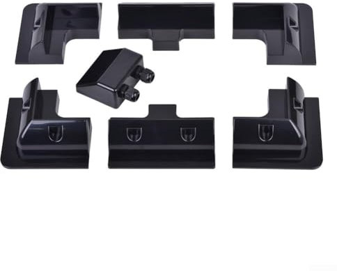 Kit de 7 supports de panneau solaire pour camping-cars et bateaux, pas de perçage nécessaire, matériau ABS solide pour une utilisation durable (noir)