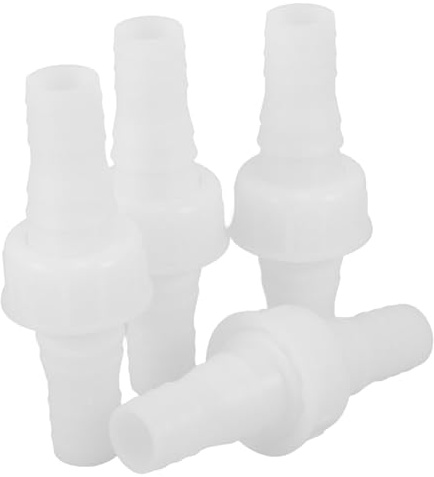 PartyKindom 4 Stück Teiliges Weißes Kunststoff Schlauchverbinder Weiblicher Gewindeadapter Schlauchkupplung Installieren ohne Werkzeug für Gartenbewässerung und Schlauchreparatur