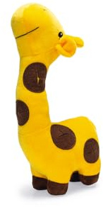 Beeztees Dschungel Gigi, Hundespielzeug, Plüsch, Gelb, 29x14x6,5 cm