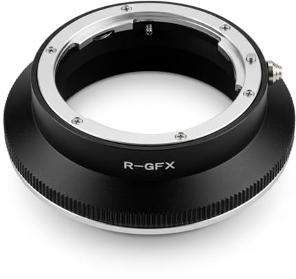 R-Mount auf GFX-Adapterring – Präzisions-CNC-Metall für R-Objektive an GFX-Mittelformatkameras GFX100S GFX100 GFX50S GFX50R GFX50SII