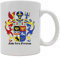 WB wohn trends Tasse mit beidseitigem Motiv ~ Ostfriesland Wappen ~ Farbe: weiß ~ Kaffee-Becher mit Motiv