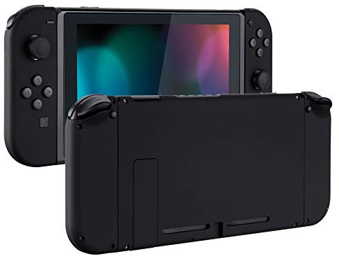 eXtremeRate Coque Remplacement pour Nintendo Switch avec Boutons Complete, Shell pour Switch Console Joycons-Noir