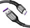 Fasgear Huawei Super Charge Type C Cable, 1 Pack 1m 40W USB C Cable de carga rápida para Huawei P30, P20 Lite, P20, Mate 20, Mate 20 pro, Mate RS, Honor View 20, Honor Magic 2, etc. (1m, Negro)