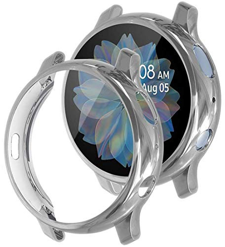 MroTech Cover Compatibile con Samsung Galaxy Active 2 44mm Custodia TPU Screen Protector Case Full Protettivo per Active2 44 mm Watch Cover Flessibile Pellicola Custodia Copertura Completa,Grigio