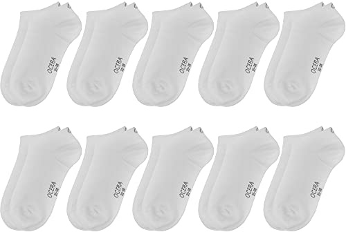 10 oder 20 Paar Kinder Sneaker Socken für Mädchen und Jungen, ÖKO-TEX Standard 100 zertifizierte Baumwolle