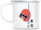 Enamel Metal Mug 284ml Sushi Cooking Fish Japan Asia Culture