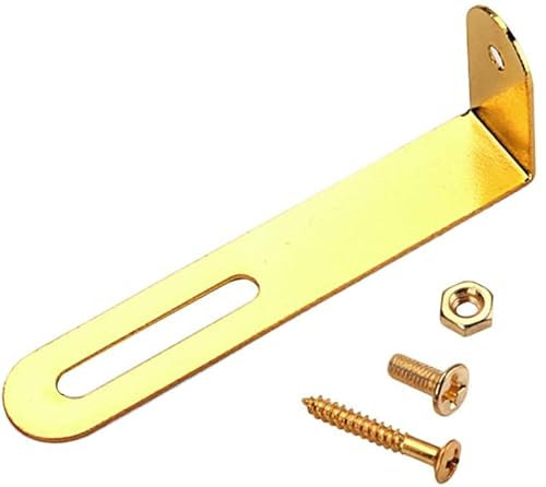 LATRAT Metall Pickguard Halterung mit Schrauben für Les Paul E-Gitarre (Golden)