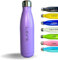 Botella Nombre. Botella Personalizada. Termo Nombre Acero Inoxidable Alimenticio Doble Pared. Bebidas 24h. Frías y 12h. Calientes. Grabado Láser Permanente (500ml, Purpura)