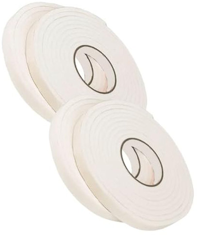 Draught Excluder Tape x20 Meters Draft Excluder for Windows & Doors - Easy Application Window Seal for Effective Window Insulation 9mm x5mm (X4 5 Metre Rolls)