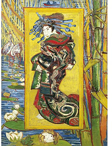 Bristlegrass Wooden Jigsaw Puzzles for Adults 1000 Pieces Japonaiserie: Oiran Painting Courtesan by Vincent Van Gogh Toys Gifts Art Collectibles Decorative Painting Puzzle (1000 PCS)
