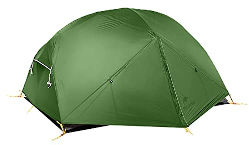Naturehike Mongar Backpacking Camping Tent 2 Person Lightweight 3 Season Waterproof Hiking Tent Double Crossbars Easy Setup Double Layer for Hunting Outdoor Mountaineering Travel with Footprint