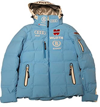 Bogner Damen DSV Team Germany Ski Jacke Blau Weiß (as3, numeric, numeric_36, regular, regular)