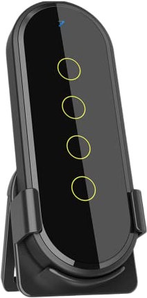 pour Tuya pour Zigbee Interrupteur intelligent sans fil à 4 interrupteurs 12 scènes avec application tactile