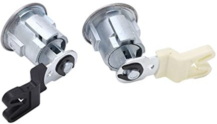 Aramox Jeu de Cylindres de Serrure de Porte Avant de Voiture, Jeu de Cylindres de Serrure de Porte Avant de Voiture XL2Z7821990AC Remplacement pour E150 E250 E350