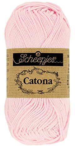 Scheepjes - Scheepjes Catona 238 Powder Pink Yarn - 20x25g