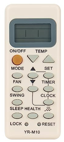 VINABTY Mando a Distancia de Repuesto para Haier Air Conditioner Remote:YR-M10 YR-M09 YR-M07 YR-M05 YL-M05 YL-M10 YR-M02