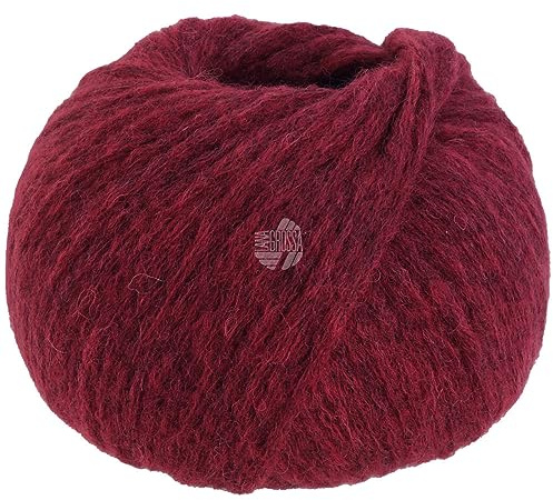 LANA GROSSA Spuma | Zartes Schlauchgarn mit hohem Naturfaseranteil | Handstrickgarn aus 80% Schurwolle (Merino Fein) & 20% Polyamid | 50g Wolle zum Stricken & Häkeln | 110m Garn FB8