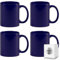 ShyaWorld Tazas de cerámica de 370ml de colores presentada en caja individual. Aptas para microondas y lavavajillas. (Azul, 4)