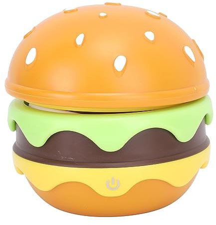 Niedliche Schreibtischlampe für, Hamburger, mit Verstellbarem Hals, Dimmbare, Wiederaufladbare Kinderzimmer-Nachtlichter
