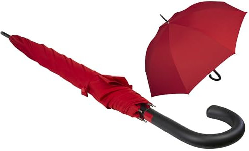 iX-brella First Class XL Fiberglas Automatik Stockschirm 110 cm überschlagfähig - red