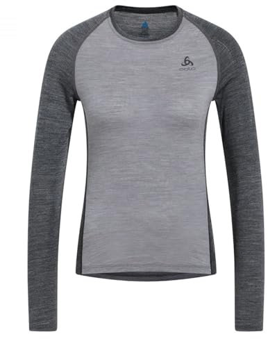 Odlo Thermounterwäsche Damen Natural Performance PW 150 I Funktionsshirt Langarm I Warme Skiunterwäsche