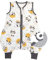 Slumbersac gigoteuse à pieds été pour bébé 0.5 Tog 80 cm en mousseline de bambou, douce et légère, Panda | Turbulette été non rembourrée avec ouvertures aux jambes, taille 80-90 cm