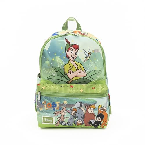 Wondapop Peter Pan Tagesrucksack, Nylon, 33 cm, Grün, Grün , Einheitsgröße, Tagesrucksack