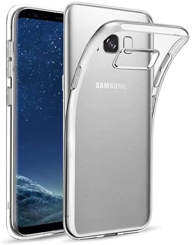 Oprimio Kristallklar Hülle für Samsung S8+ [Silikon Hülle] [%100 Durchsichtig] [Deutsche Material] [Ultra Dünn] Klar Handyhülle für Samsung Galaxy S8 Plus