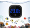 Ankilo Termómetro para acuario, termómetro digital con pantalla táctil, medidor de temperatura LED, termómetro marino, termómetro digital para agua dulce, agua de mar, reptiles, negro