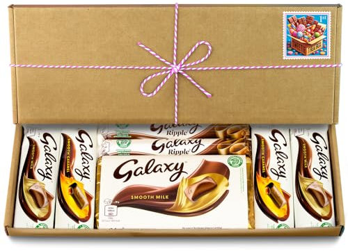 Selection Box Chocolate Hamper | Letter Box Gift | Fullsize Galaxy Chocolate bars | Ideal Gifts For Women, Men, Kids (All Occasions, Full Size)