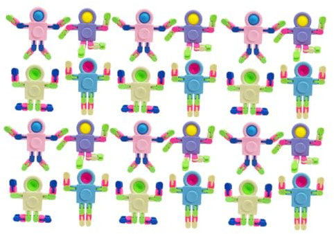 UPKOCH 24piezas Sensoriales De Descompresión Robot Fidget De Autoensamblaje La o Casa