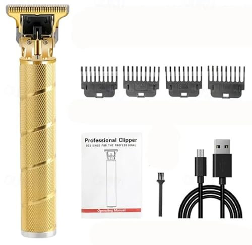 Smart-J BARBER MASTER Regolabarba di Precisione per Uomo - Lame Ultra-Affilate, Batteria Ricaricabile con 40 Minuti di Autonomia, 4 Pettini Distanziatori, Testine di Taglio Multistyle, Kit Completo