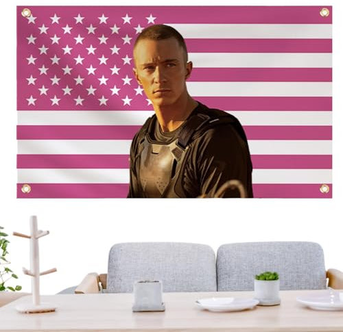 Bandiera St-arkey, 150×90 cm Dr-ew Flag Bandiera Rosa Bandiera Americana St-arkey, Divertenti Bandiere di Celebrità con 4 Occhielli, Decorazione per Arazzo con Bandiera America