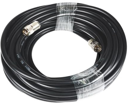 Retevis Cavo coassiale, RG213 VHF/UHF CB, 50 ohm, cavo di estensione coassiale puro con connettore SL16, cavo di prolunga a bassa perdita per radio mobile RT95, radio CB MB62 MB63A, radio Ham
